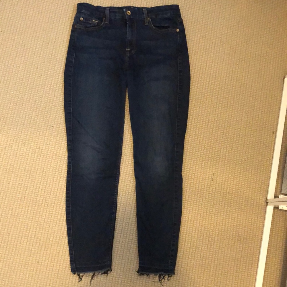 7 for all mankind skinny jeans distressed ankles